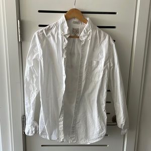 J Crew white men’s Oxford shirt (Medium)
